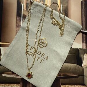 Kendra Scott Color Bar Tomon Sunburst Rainbow Illusion Gold Necklace